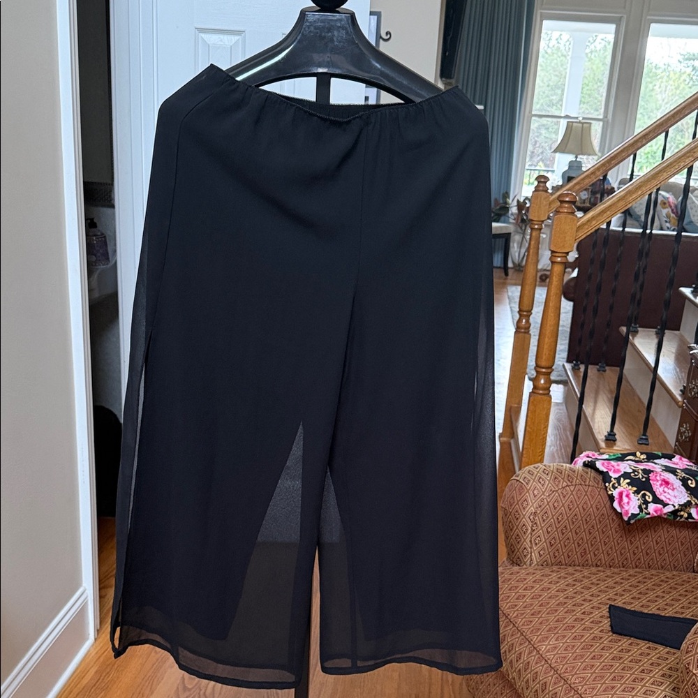 Alex formal palazzo pants size L black